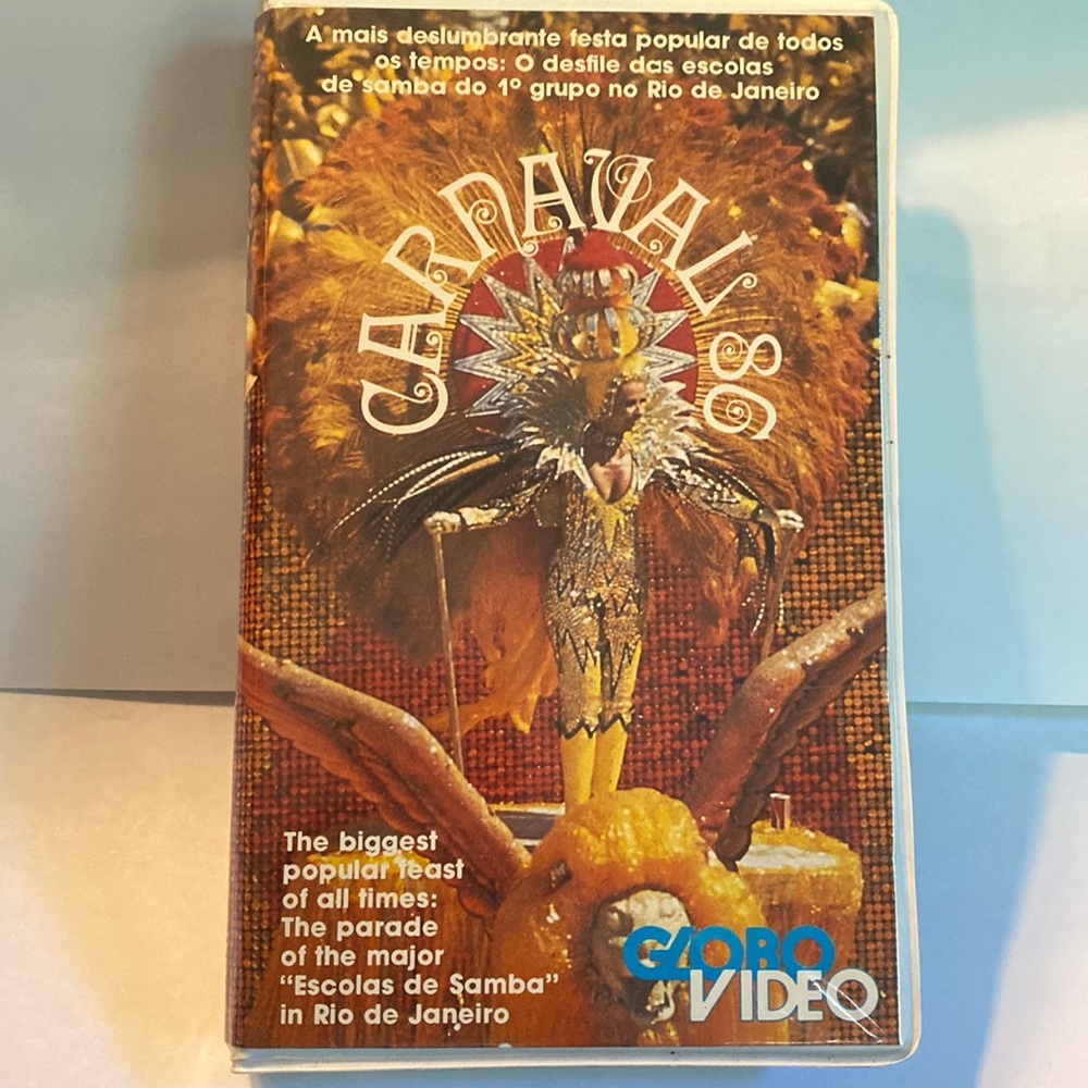 Carnaval 86 VHS tape by Globo Video NTSC